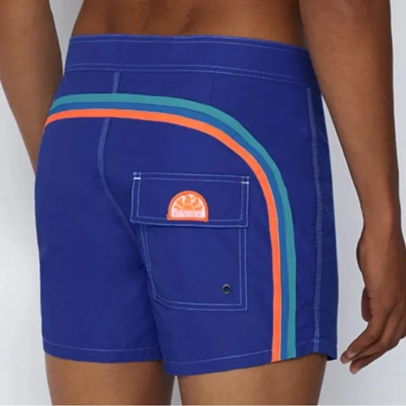 Sundek Iconic Taffeta Fixed Waist Swim Shorts Trunks. Size 32. - Picture 3 of 9